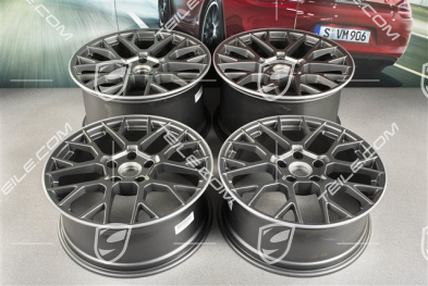 20+21" Felgensatz RS Spyder, Felgen: vorne 8,5J x 20 ET53 + hinten 11,5J x 21 ET67, platinum-seidenmatt