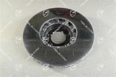 Turbo, PCCB, Ceramiczna tarcza hamulcowa, przednia, pod zacisk czarny / żółty, L
