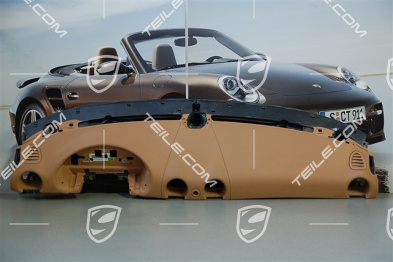 Dashboard, upper part, leatherette, sand beige