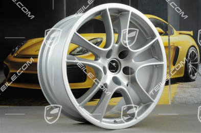 21" Komplet felg Cayenne Sport / GTS, felgi 10Jx21 ET50 + 10Jx21 ET50, srebrne