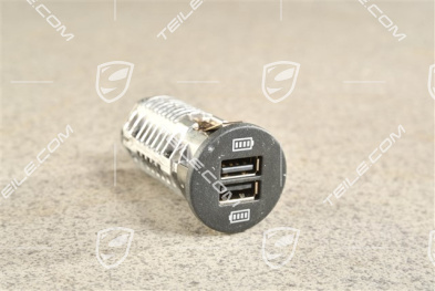 Charging Socket USB-A, double