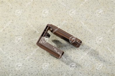 Seat rail cover, front, Truffle Brown, L