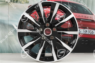 20" Felga Taycan Tequipment Design, 9J x 20 ET54, czarny wysoki połysk