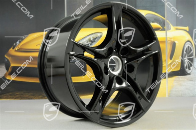 18" Felge Cayman S II (Facelift), 9J x 18 ET43, schwarz hochglanz