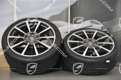 20-inch Carrera Classic II summer wheel set, 8,5J x 20 ET51 + 11J x 20 ET70, Pirelli summer tires 245/35 ZR20 + 295/30 ZR20