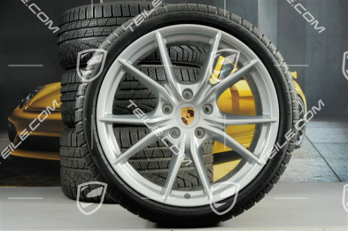 20-inch winter wheels set Carrera S (IV), rims 8,5J x 20 ET49 + 11J x 20 ET56 + NEW Pirelli Sottozero II winter tyres 245/35 R20 + 295/30 R20