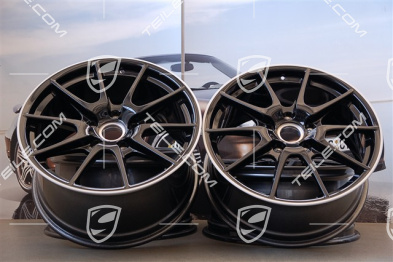 19-inch Boxster Spyder wheel set, special Black Edition model, 10J x 19 ET42 + 8,5J x 19 ET55