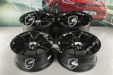 20"+21" GT3 komplet felg, 9,5J x 20 ET46 + 12J x 21 ET45, czarny satynowy półmat