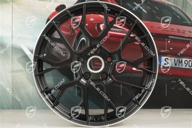 20+21" Komplet felg RS Spyder, felgi: przednie 8,5J x 20 ET50 + tylne 11,5J x 21 ET67, czarny satynowy półmat