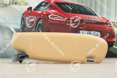 Sonnenblende, Coupe, Kunstleder, Sandbeige, L