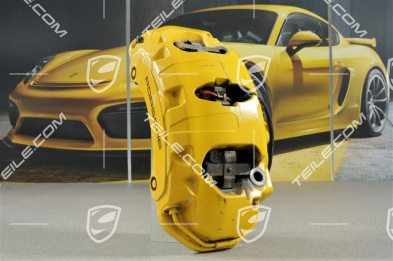PCCB Fixed calliper, PCCB Festsattel, Panamera V6 / S / GTS / Diesel, yellow, R