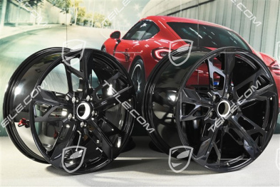21" Komplet felg Cross Turismo Design, 9,5J x 21 ET60 + 11,5J x 21 ET66, czarny wysoki połysk