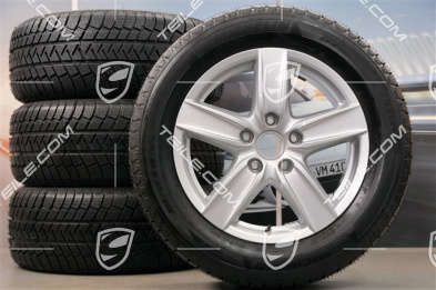 18" Cayenne S III Winterräder Satz, 4x Felgen 8 J x 18 ET 53 + 4x Michelin Winterreifen 255/55 R18 (DOT 2013), mit RDK-Sensoren