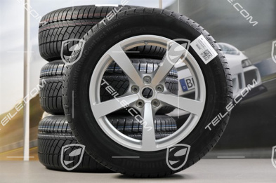 18-inch "Macan" Winter wheel set, rims 8J x 18 ET21 + 9J x 18 ET21 + Continental winter tyres 235/60 ZR 18 + 255/55 ZR 18, with TPMS