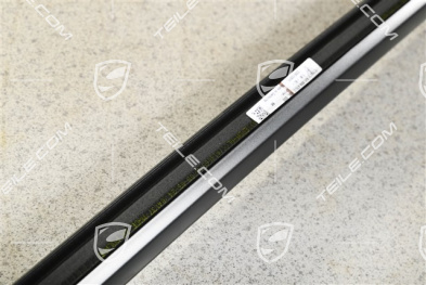 Hintertürleiste, Aluminiumpaket, Schwarzmatt, L