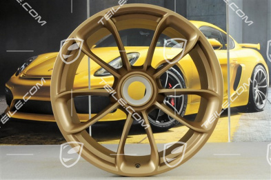 21" Felge GT3RS, mit GTSRS Schriftzug, 12,5J x 21 ET48, aurum metallic