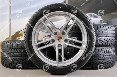 19" Komplet kół zimowych Carrera, felgi 8,5J x 19 ET54 + 11J x 19 ET48 + NOWE opony zimowe 235/40 R19 + 295/35 R19, z czujnikami ciśnienia