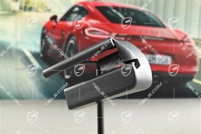 Rail cover, Front seat manually adjustable, Black, L