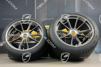 GT3RS 20-inch winter wheel set, rims/discs 9J x 20 ET55 + 12J x 20 ET47 + NEW Michelin winter tires 245/35 R20 + 315/35 R20, with TPMS