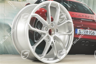 20-inch GT4 wheel rim, 8,5J x 20 ET61, blilliant silver