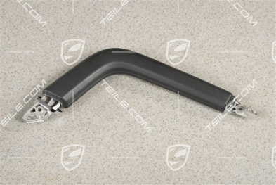 Grab handle centre console, Leather, Black, R