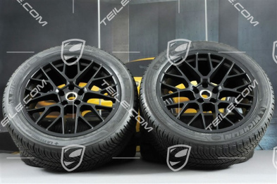 20-inch winter wheels set RS SPYDER, rims 9J x 20 ET26 + 10J x 20 ET19 + NEW Michelin Latitude Alpin 2 winter tyres 265/45 R20 + 295/40 R20, satin black, with TPMS