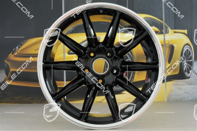 19" Carrera Sport Felgen Satz, 8,5J x 19 ET55 + 10J x 19 ET42, Hochglanz Schwarz