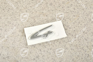 Schriftzug "4", Silber