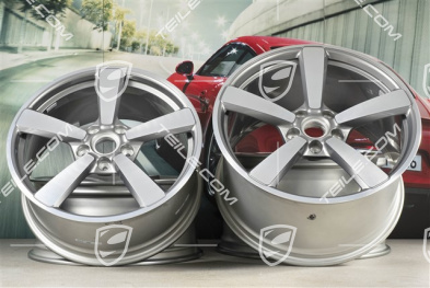 20+21" Komplet felg Carrera Exclusive, felgi: przednie 8,5J x 20 ET53 + tylne 11,5J x 21 ET67, platynowy srebrny