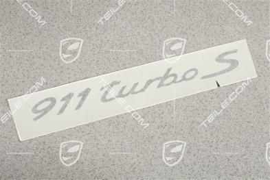 Schriftzug seitlich "911 Turbo S", Dekorfolie, schwarz, 1 Stück!