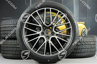 21-inch Cayenne RS Spyder summer wheel set, rims 9,5J x 21 ET46 + 11,0J x 21 ET49 + Pirelli P Zero summer tyres 285/40 R21 + 315/35 R21