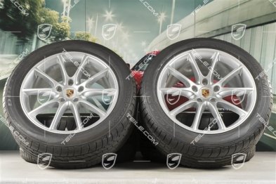 20-inch Cayenne Coupé Design summer wheel set, rims 9J x 20 ET50 + 10,5J x 20 ET55 + NEW Bridgestone Dueler H/P Sport summer tyres 275/45 R20 + 305/40 R20, with TPMS