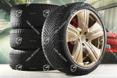 22" Macan Exclusive Design Winterräder Satz, Felgen 9J x 22 ET29 + 11J x 22 ET47 + NEUE Pirelli Winterreifen 255/40 R22 + 295/35 R22, neodyme