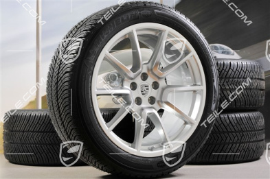 20" "Macan SportDesign" koła zimowe, komplet, felgi 9J x 20 ET26 + 10J x 20 ET19, opony zimowe Michelin Latitude Alpin 2 265/45 R 20 + 295/40 R 20, z czujnikami ciśnienia RDK