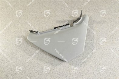 Centre console, Lateral cover, Leatherette, Steel grey, R
