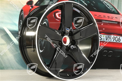 19-inch wheel rim "SportClassic", 8J x 19 ET21, black high gloss