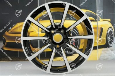 20" Felgensatz Carrera Classic, 8J x 20 ET57 + 10J x 20 ET45, in Schwarz Hochglanz