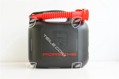 Benzin-/Reservekanister / Kraftstoff Behälter, Porsche-Schriftzug und Wappen, 5L