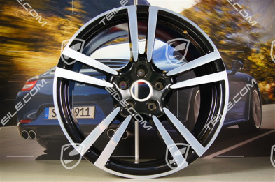 21" Felge Turbo II, 10J x 21 ET50, schwarz hochglanz