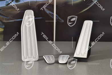 Pedalkappe Fußstütze Satz, Aluminium, für 6- / 7-Gang Schaltgetriebe