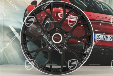 20+21" Komplet felg RS Spyder, felgi: przednie 8,5J x 20 ET53 + tylne 11,5J x 21 ET67, czarny satynowy półmat