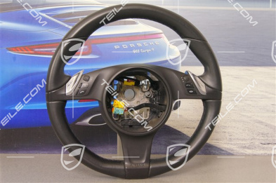 Multifunction steering wheel, PDK, Smooth Leather, Black Multifunction steering wheel, PDK, Smooth Leather, Black