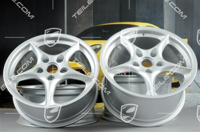 18-inch Carrera wheel set, 7,5J x 18 ET50 + 10J x 18 ET65