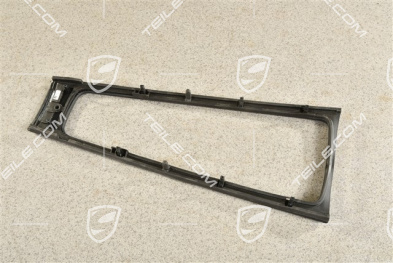 Blende Mittelkonsole, Leder, Schwarz