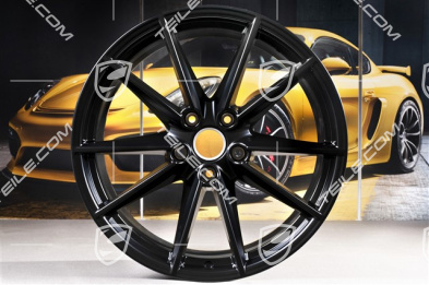 20+21-inch wheel rim set Carrera S, rims: front 8,5Jx20 ET53+ rear 11J x 21 ET66 in black satin-mat