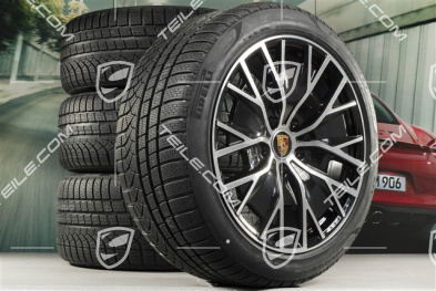 20" Turbo S Aero Design Winterräder Satz, Felgen 9J x 20 ET54 + 11J x 20 ET60 + NEUE Pirelli Winterreifen 245/45 R20 + 285/40 R20