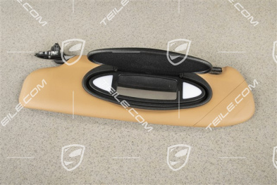 Sonnenblende, Coupe, Kunstleder, Sandbeige, L