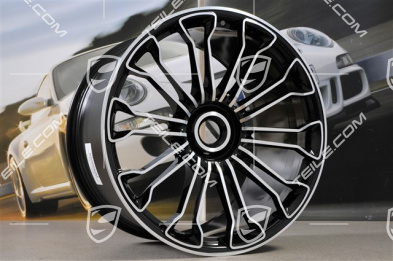 21"+20" komplet felg 918 SPYDER, centralna śruba, 12,5J x 21 ET57 + 9,5J x 20 ET57, schwarz hochglanz