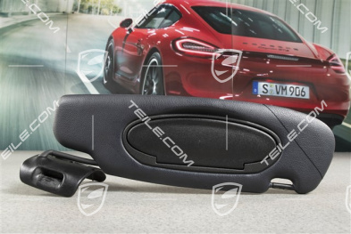 Sonnenblende, Cabrio, Kunstleder, metropolblau, R
