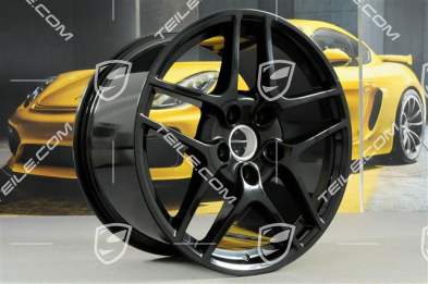 19-inch Carrera S II (Facelift) wheel set, 8J x 19 ET57 + 11J x 19 ET67, black